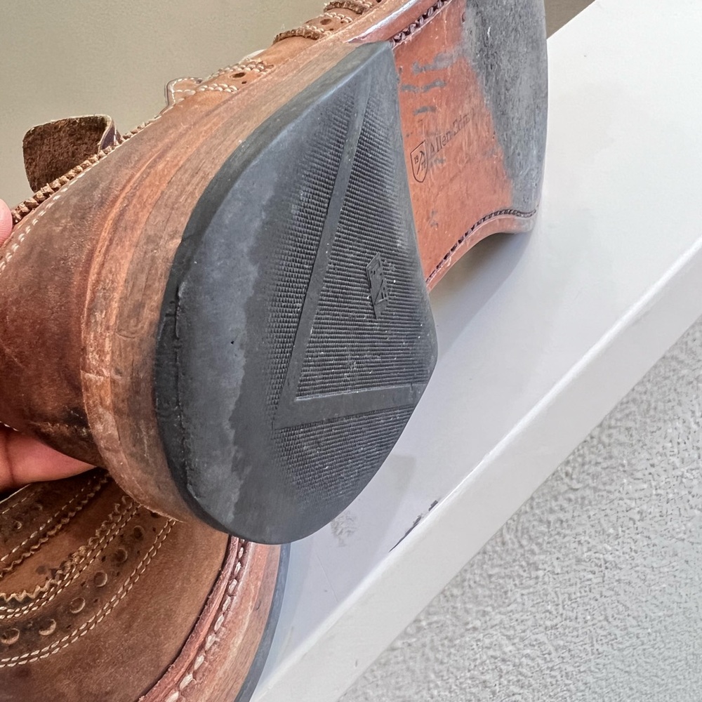 To Boot New York “Windsor Burnished Lace Ups Cognac Shoes Made in Italy Sz 10.5 - Picture 9 of 11
